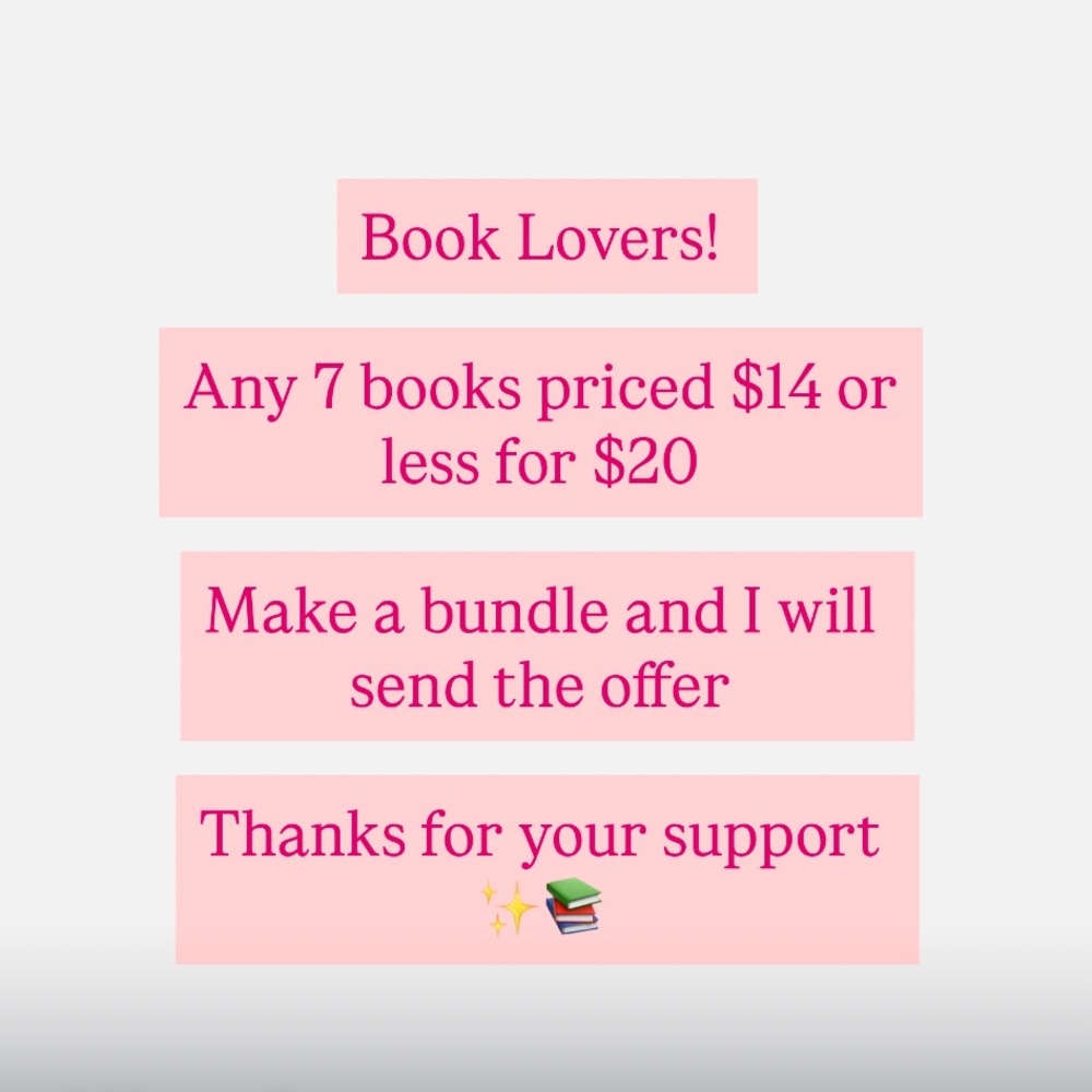 7 books for $20 - Book Lovers Bundle Offer